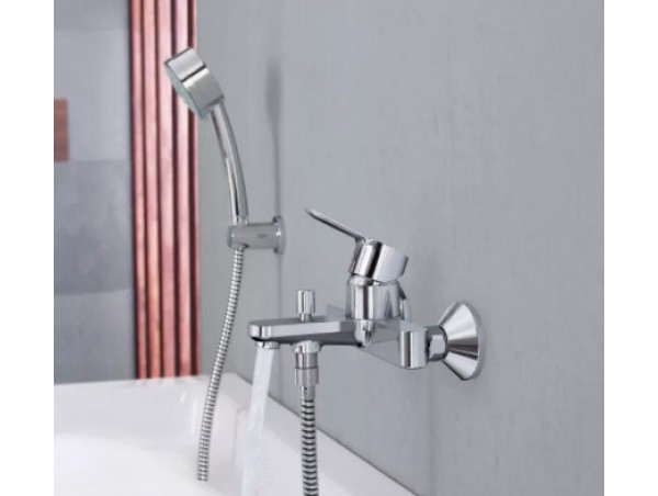 Смеситель для ванны с душевым гарнитуром Grohe Bauedge 2333426084 Смеситель для ванны с душевым гарнитуром Grohe Bauedge 2333426084