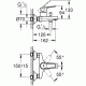 Смеситель для ванны с изливом Grohe BauFlow 23601000 Смеситель для ванны с изливом Grohe BauFlow 23601000