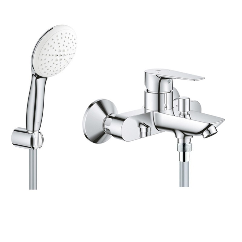 Смеситель для ванны с душевым гарнитуром Grohe Bauedge New 2360427799 Смеситель для ванны с душевым гарнитуром Grohe Bauedge New 2360427799