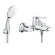 Смеситель для ванны с душевым гарнитуром Grohe Bauedge New 2360427799 Смеситель для ванны с душевым гарнитуром Grohe Bauedge New 2360427799