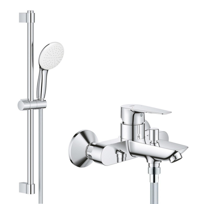 Смеситель для ванны с душевым гарнитуром Grohe Bauedge New 2360427924 Смеситель для ванны с душевым гарнитуром Grohe Bauedge New 2360427924