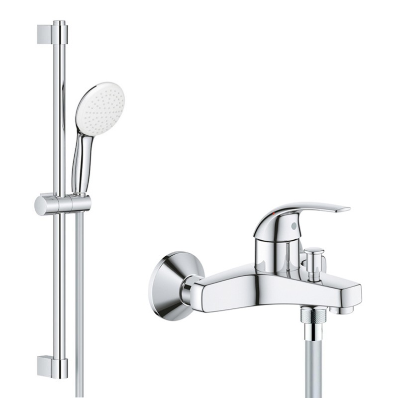 Смеситель для ванны с душевым гарнитуром Grohe BauCurve 2359927924 Смеситель для ванны с душевым гарнитуром Grohe BauCurve 2359927924