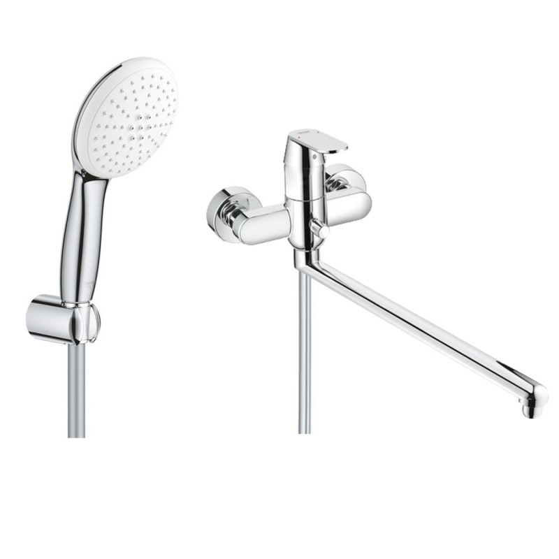 Смеситель для ванны с длинным изливом с душевым гарнитуром Grohe Eurosmart Cosmopolitan 3284727799 Смеситель для ванны с длинным изливом с душевым гарнитуром Grohe Eurosmart Cosmopolitan 3284727799