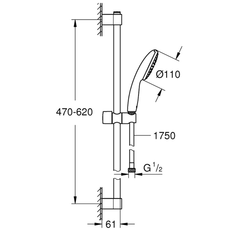Смеситель для ванны с длинным изливом с душевым гарнитуром Grohe Eurosmart Cosmopolitan 3284727924 Смеситель для ванны с длинным изливом с душевым гарнитуром Grohe Eurosmart Cosmopolitan 3284727924