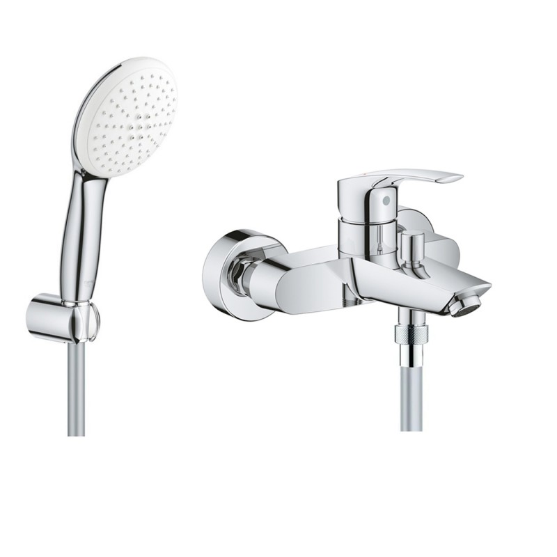 Смеситель для ванны с душевым гарнитуром Grohe Eurosmart 3330027799 Смеситель для ванны с душевым гарнитуром Grohe Eurosmart 3330027799