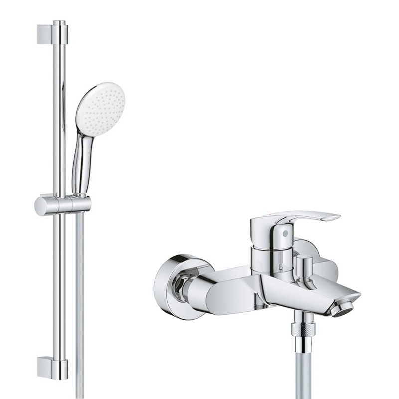 Смеситель для ванны с душевым гарнитуром Grohe Eurosmart 3330027924 Смеситель для ванны с душевым гарнитуром Grohe Eurosmart 3330027924