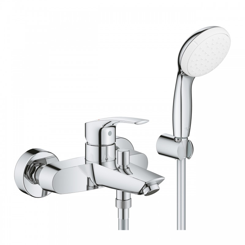 Смеситель для ванны с душевым гарнитуром Grohe Eurosmart 2021 33302003 Смеситель для ванны с душевым гарнитуром Grohe Eurosmart 2021 33302003