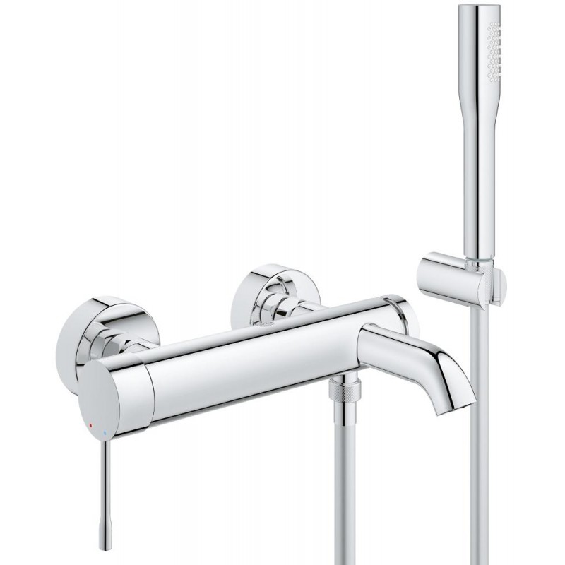 Смеситель для ванны с душевым гарнитуром Grohe Essence New 33628001